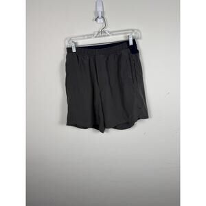 Birddogs Atheltic Lined Gym Shorts Gray Navy Blue Large